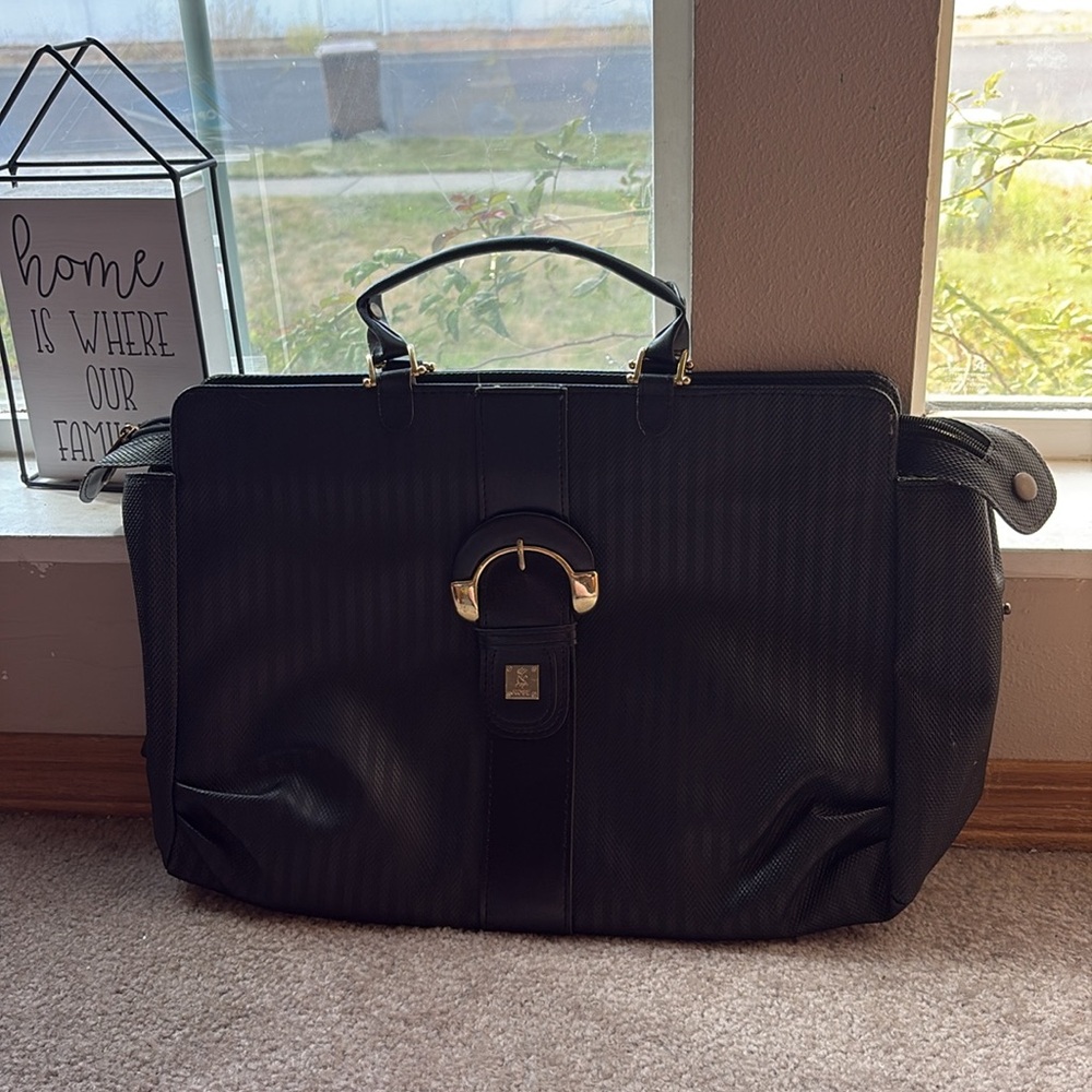 K & K Black Designer Tote Bag